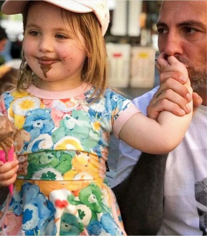 Joshua Cornell with his daughter